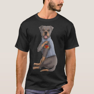 Camiseta Amo a Mamá Tattoo Rottweiler Mamá
