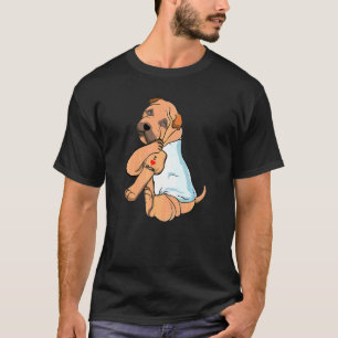 Camiseta Amo a Mamá Tattoo Shar Pei Mamá Perro Mujeres