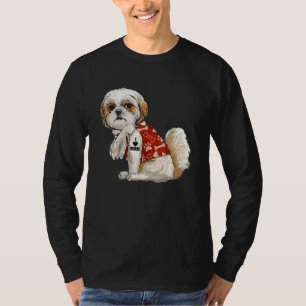 Camiseta Amo a mamá Tattoo Shih Tzu Día de la Madre