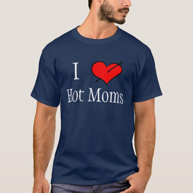 Camiseta Amo a mamáes calientes (Anverso)