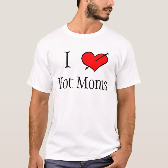 Camiseta Amo a mamáes calientes (Anverso)
