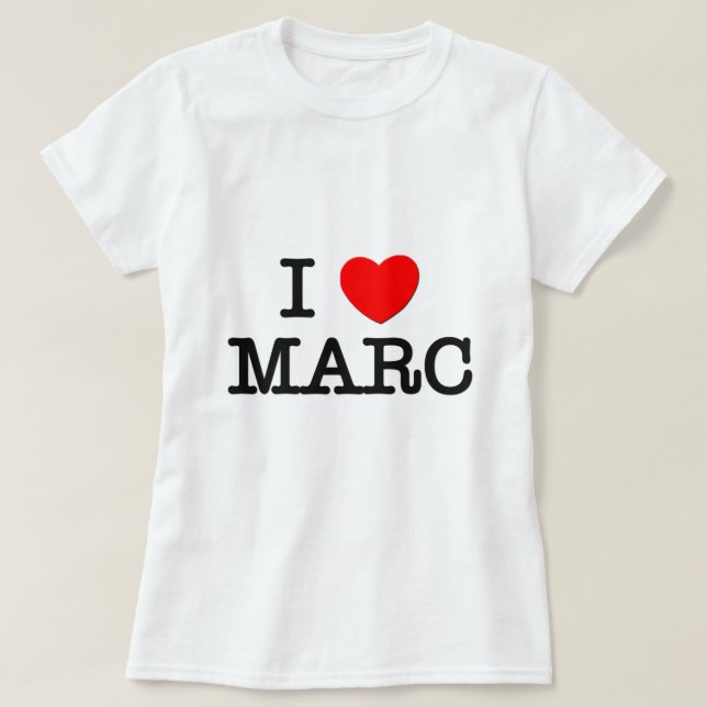 Camiseta Amo a Marc (Diseño del anverso)