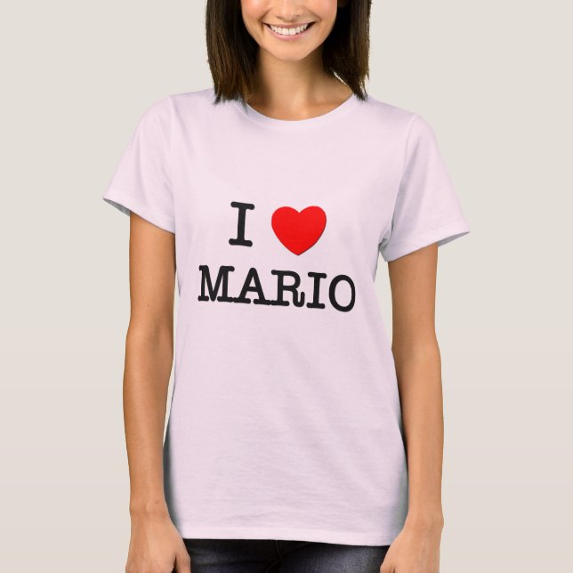 Camiseta Amo a Mario (Anverso)