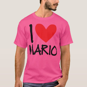 Camiseta Amo a Mario Nombre Hombres Personalizados Guy BFF 