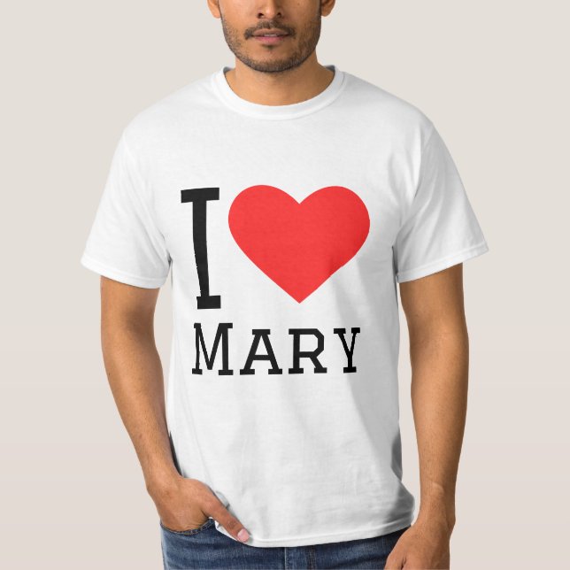 Camiseta Amo a mary (Anverso)