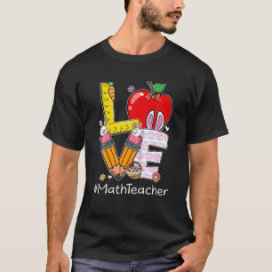 Camiseta Amo a Math Math Vida Divertido Día de Pascua Diabl