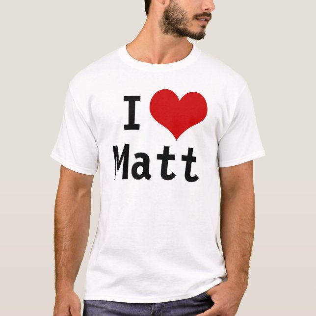 Camiseta Amo a Matt (Anverso)