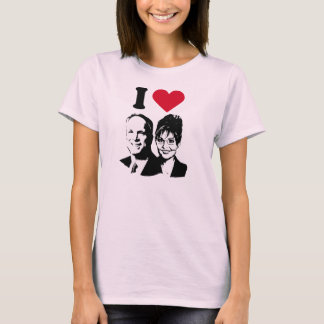 Camiseta Amo a Mccain Palin