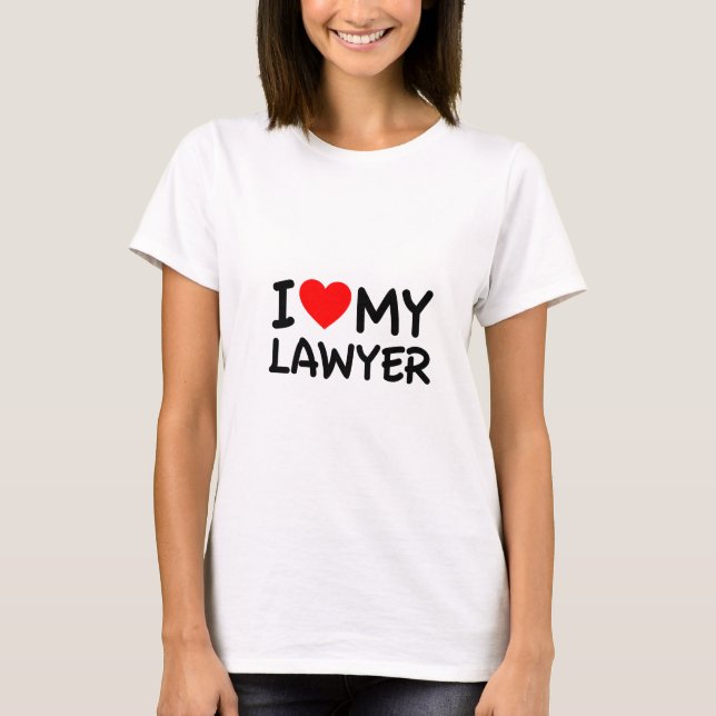 Camiseta Amo a mi abogado (Anverso)