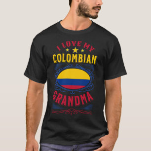 Camiseta Amo a mi abuela colombiana