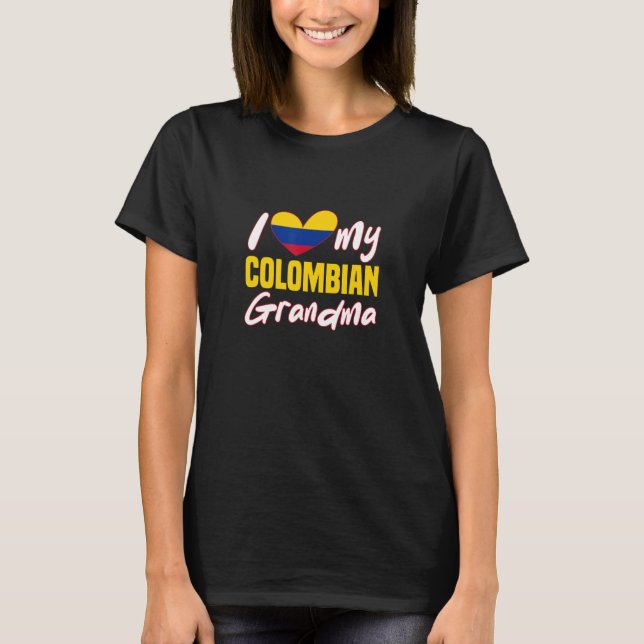 Camiseta Amo a mi abuela colombiana (Anverso)
