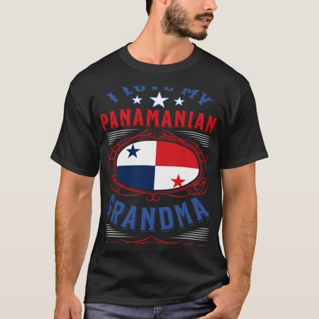 Camiseta Amo a mi abuela panameña (Anverso)