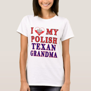 Camiseta Amo a mi abuela textil polaca