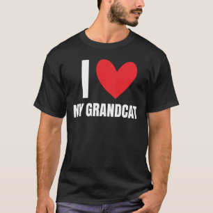 Camiseta Amo a mi abuela y abuelo gato divertido mascota
