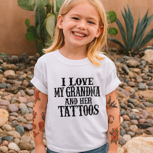 Camiseta Amo a mi abuela y sus tatuajes