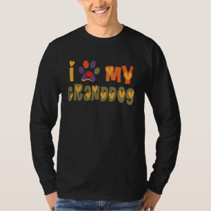 Camiseta Amo a mi abuelito perrito otoño Perro Abuelo Abu