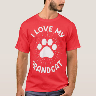 Camiseta Amo a mi abuelo - Abuela del abuelo del gato