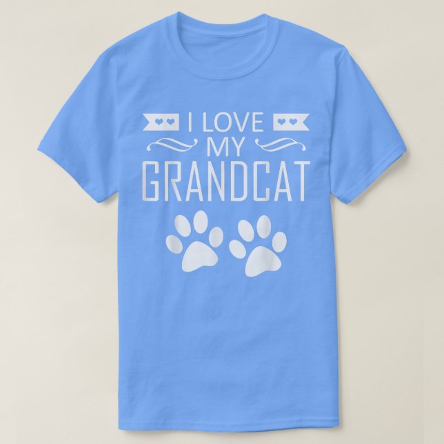 Camiseta Amo a mi abuelo - Abuela del abuelo del gato (Diseño del anverso)