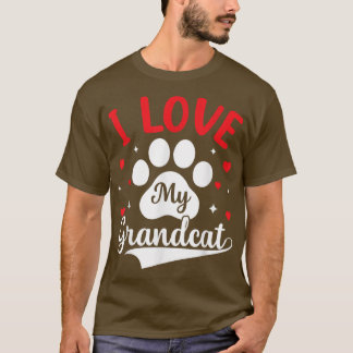 Camiseta Amo a mi abuelo - Abuela del abuelo del gato