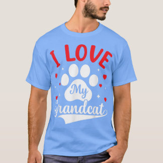 Camiseta Amo a mi abuelo - Abuela del abuelo del gato