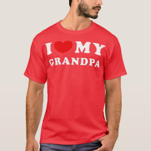 Camiseta Amo a mi abuelo, corazón a mi abuelo
