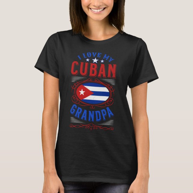 Camiseta Amo a mi abuelo cubano (Anverso)