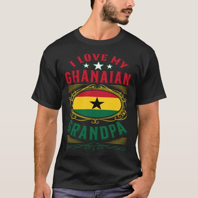 Camiseta Amo a mi abuelo ghanés (Anverso)
