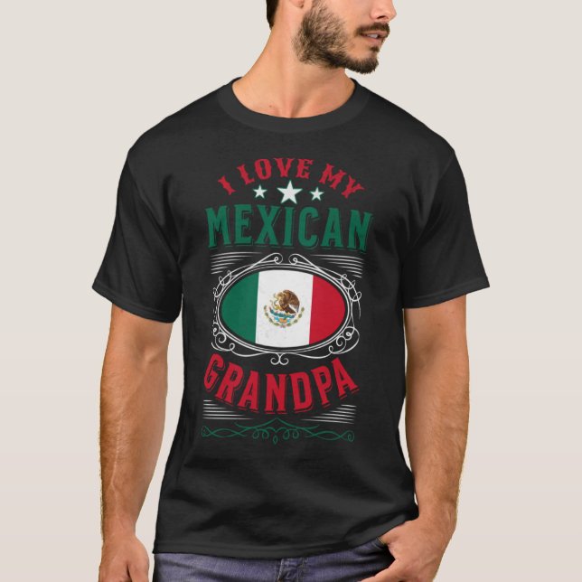 Camiseta Amo a mi abuelo mexicano (Anverso)