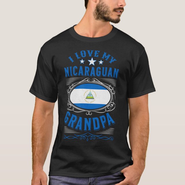 Camiseta Amo a mi abuelo nicaragüense (Anverso)
