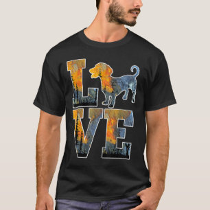 Camiseta Amo A Mi Amante De Perro Dachshund Funny