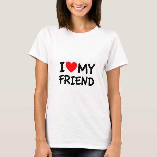 Camiseta Amo a mi Amigo (Anverso)