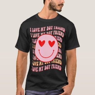Camiseta Amo a mi amigo amigo Happy Face Heart For Women