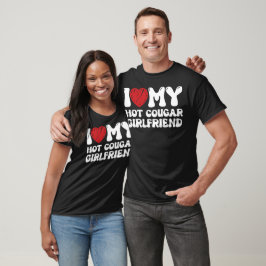Camiseta Amo a mi ardiente novia cougar