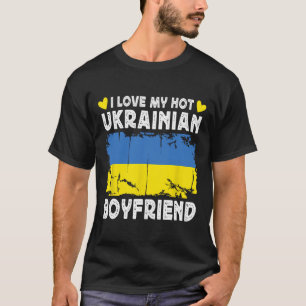 Camiseta Amo a mi ardiente novio ucraniano Pareja Ucrania F