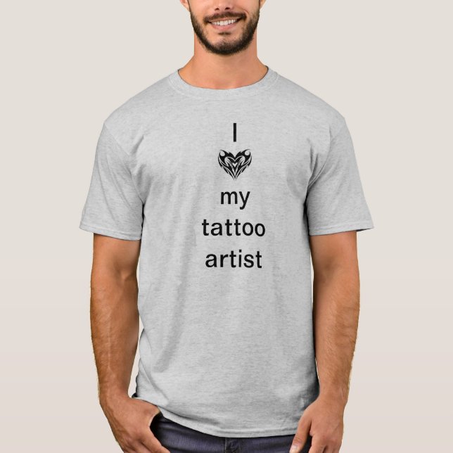 Camiseta Amo a mi artista del tatuaje (Anverso)