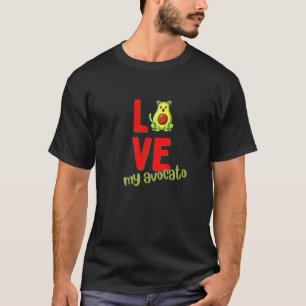 Camiseta Amo a mi avocato para todos los gatos y aguacates