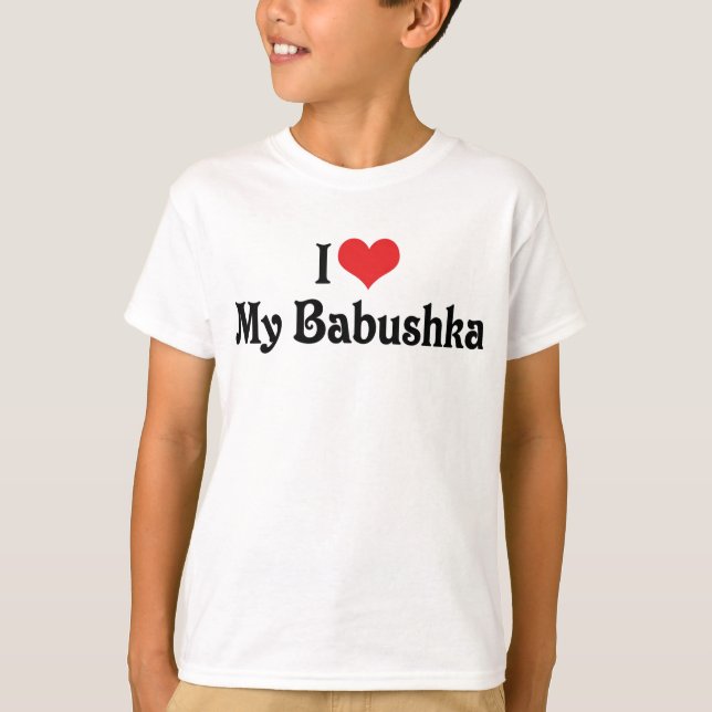 Camiseta Amo a mi Babushka (Anverso)
