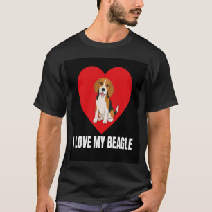 Camiseta Amo a mi Beagle Regalo para amante de perros Beagl
