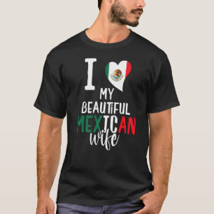 Camiseta Amo a mi bella esposa mexicana Cou graciosa mexica