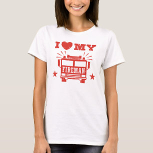 Camiseta Amo A Mi Bombero