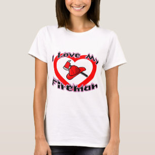 Camiseta Amo a mi bombero