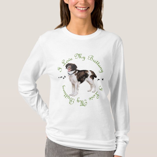 Camiseta Amo a mi Brittany (Anverso)