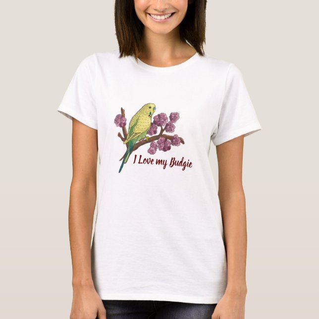 Camiseta Amo a mi Budgie (Anverso)