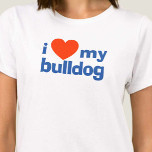 Camiseta Amo a mi Bulldog