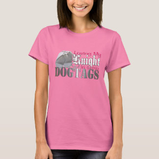 Camiseta Amo A Mi Caballero En Dogtags Luminosos