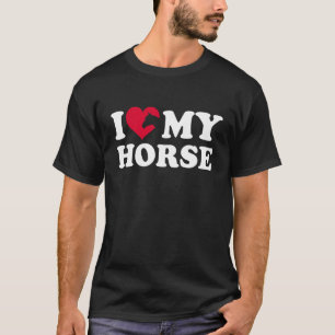 Camiseta Amo a mi caballo, quiero a mi caballo, mujeres que