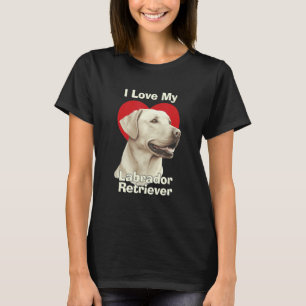 Camiseta Amo a mi cachorro de perro Labrador Retriever