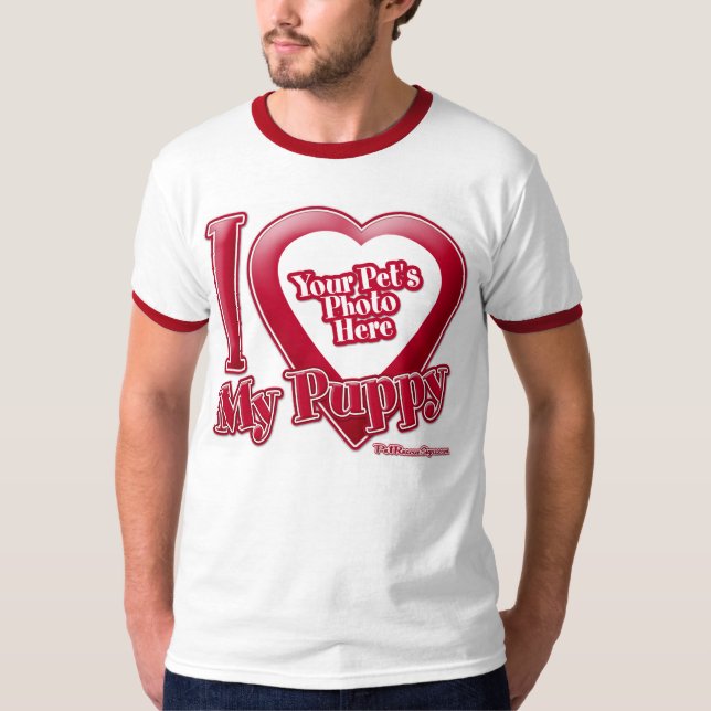 Camiseta Amo a mi cachorro - Foto (Anverso)