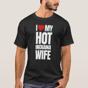 Camiseta Amo a mi caliente esposa de Indiana