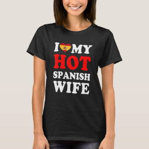 Camiseta Amo a mi caliente esposa española regalo divertido